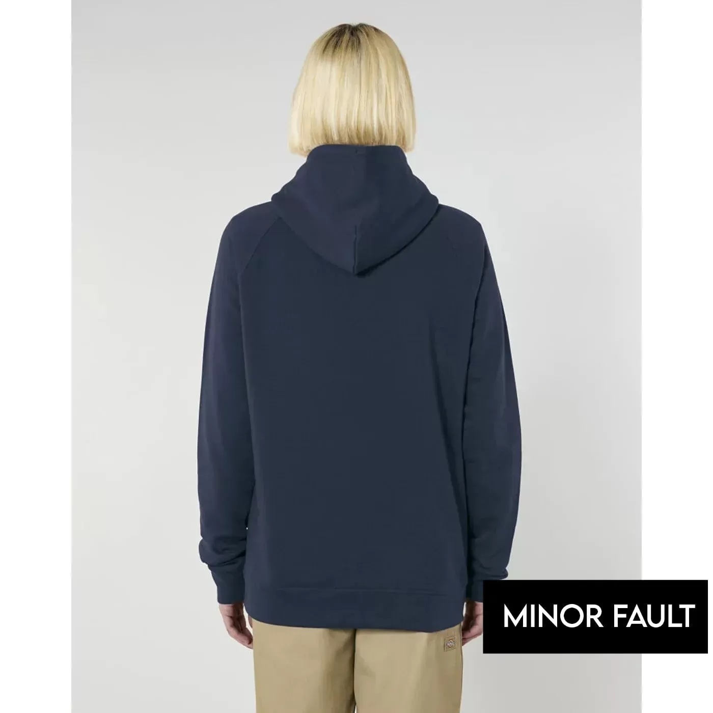 (Minor Fault) Navy Side Pocket Oversized Hoodie