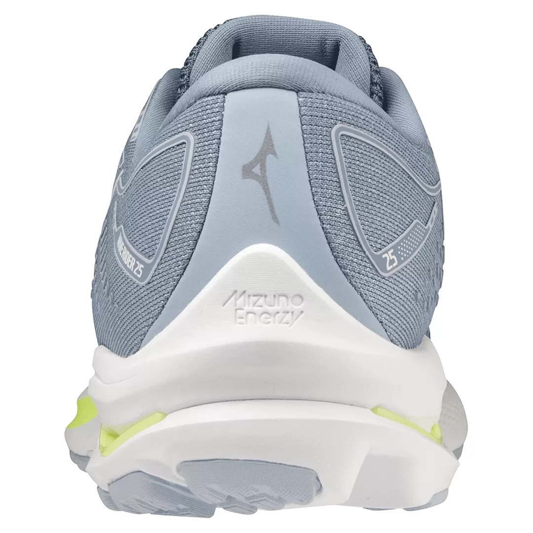 Mizuno Wave Rider 25 (Women's) - Heather/White/Neo Lime