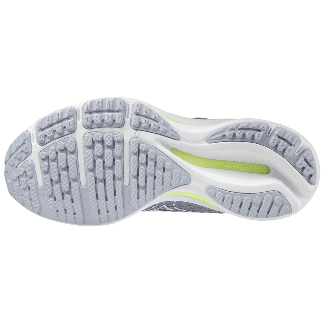 Mizuno Wave Rider 25 (Women's) - Heather/White/Neo Lime