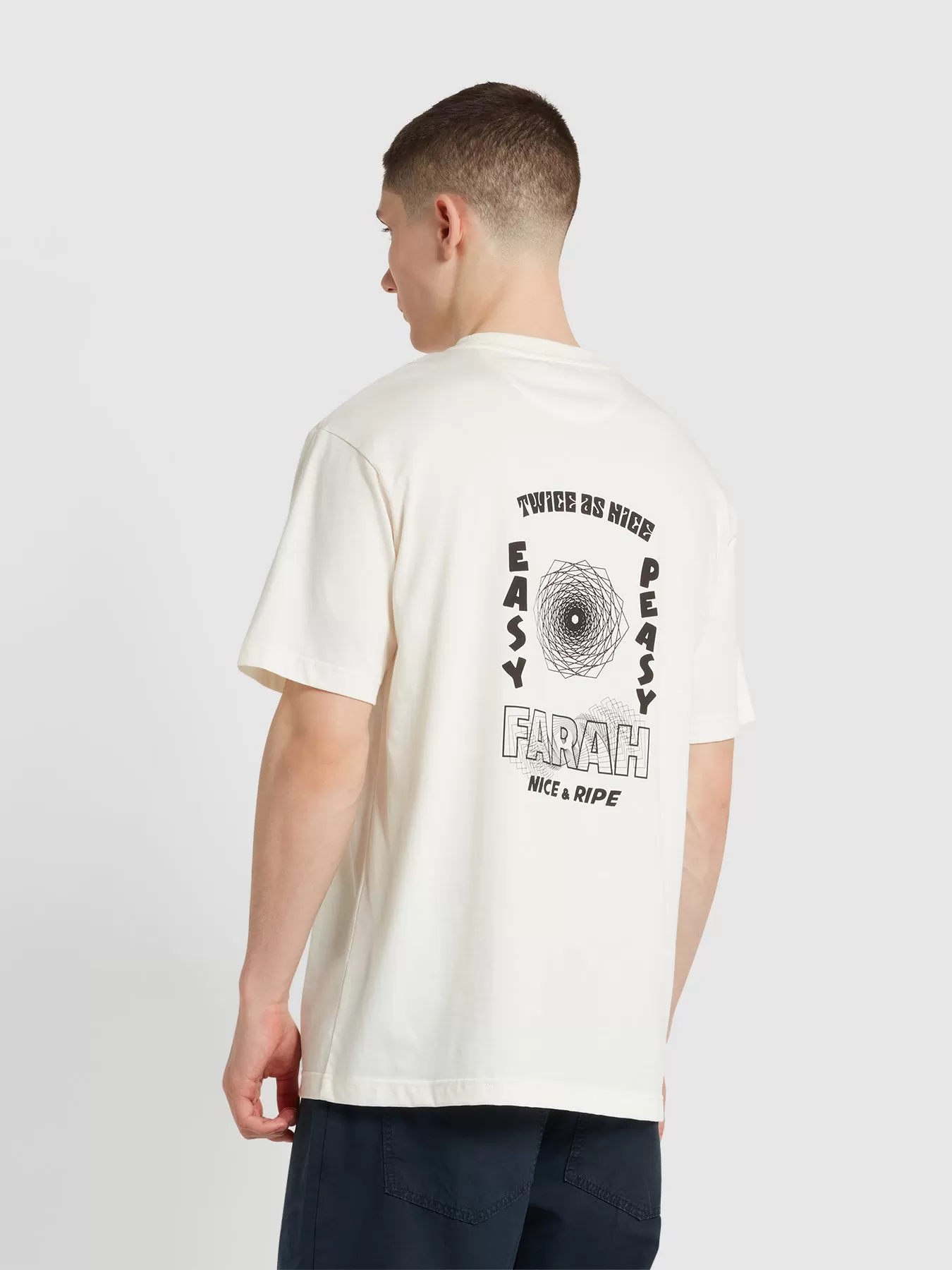 Moore Graphic Print T-Shirt In Ecru