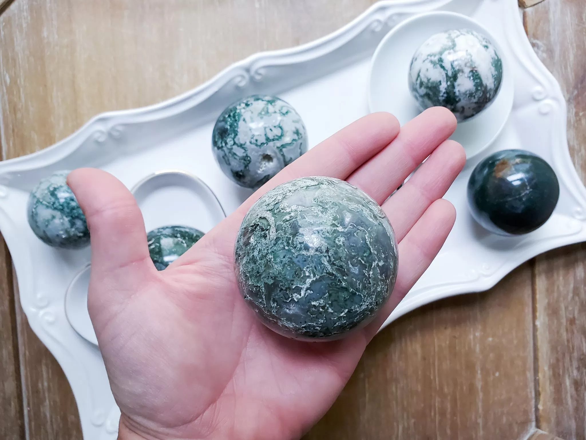 Moss Agate Sphere