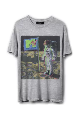 MTV Moon Man Vintage Tee (Heather Grey)