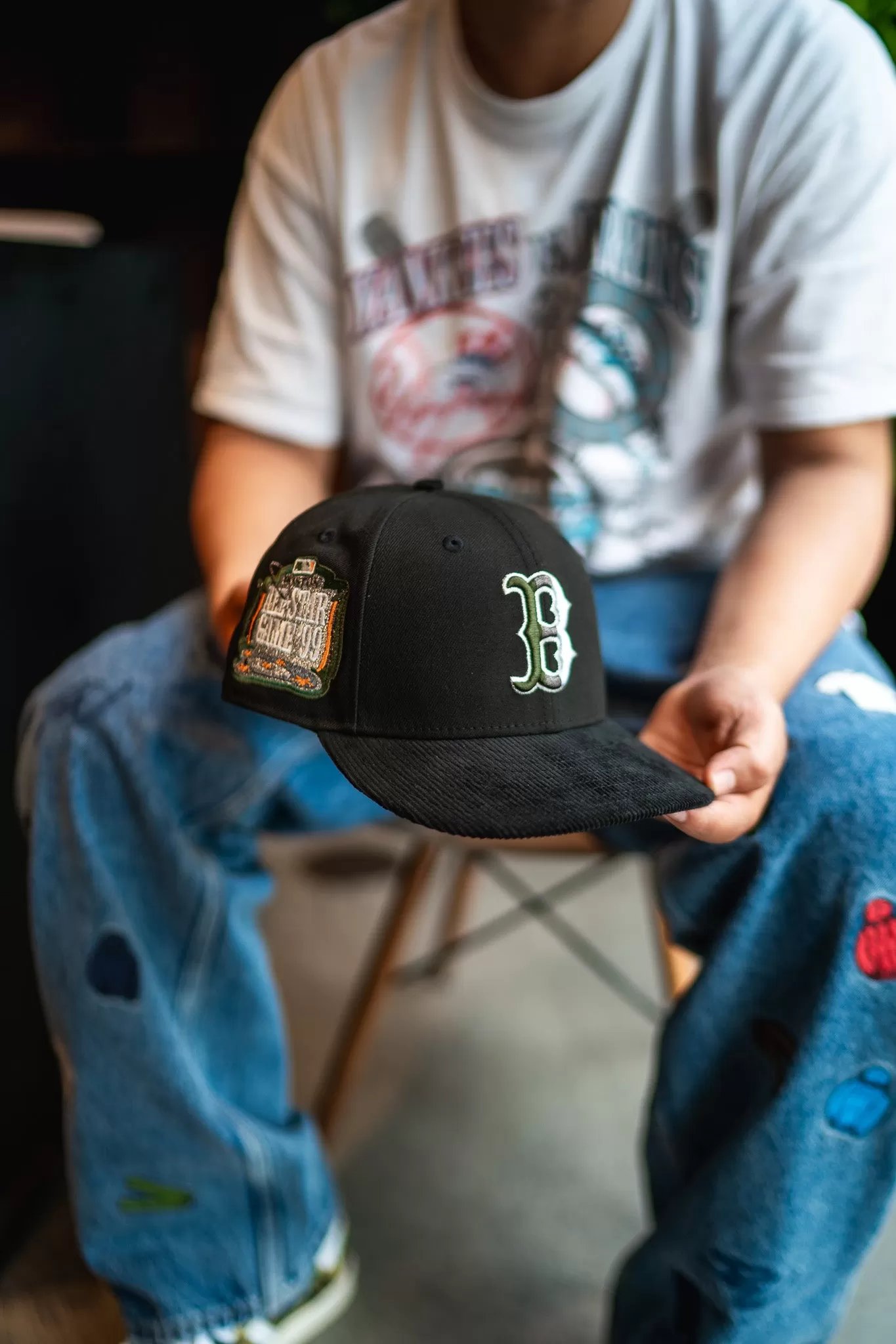 New Era Boston Red Sox 1999 ASG Green UV (Black/Black Corduroy)