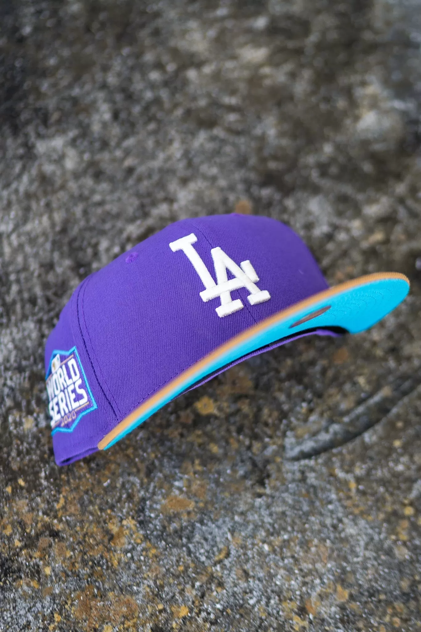 New Era Los Angeles Dodgers 2020 World Series Aqua UV (Purple/Wheat)