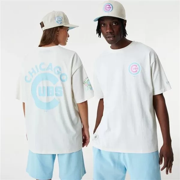 NEW ERA MBL CHICAGO CUBS PASTEL OVER-SIZED TEE