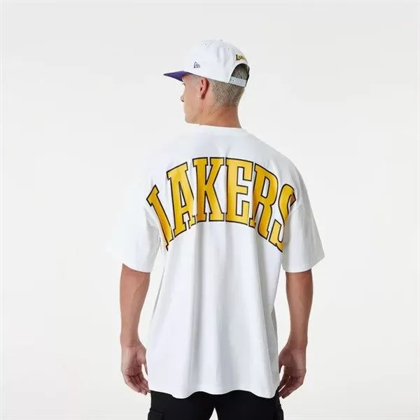 NEW ERA NBA LOS ANGELES LAKERS INFILL LOGO OVER-SIZED TEE