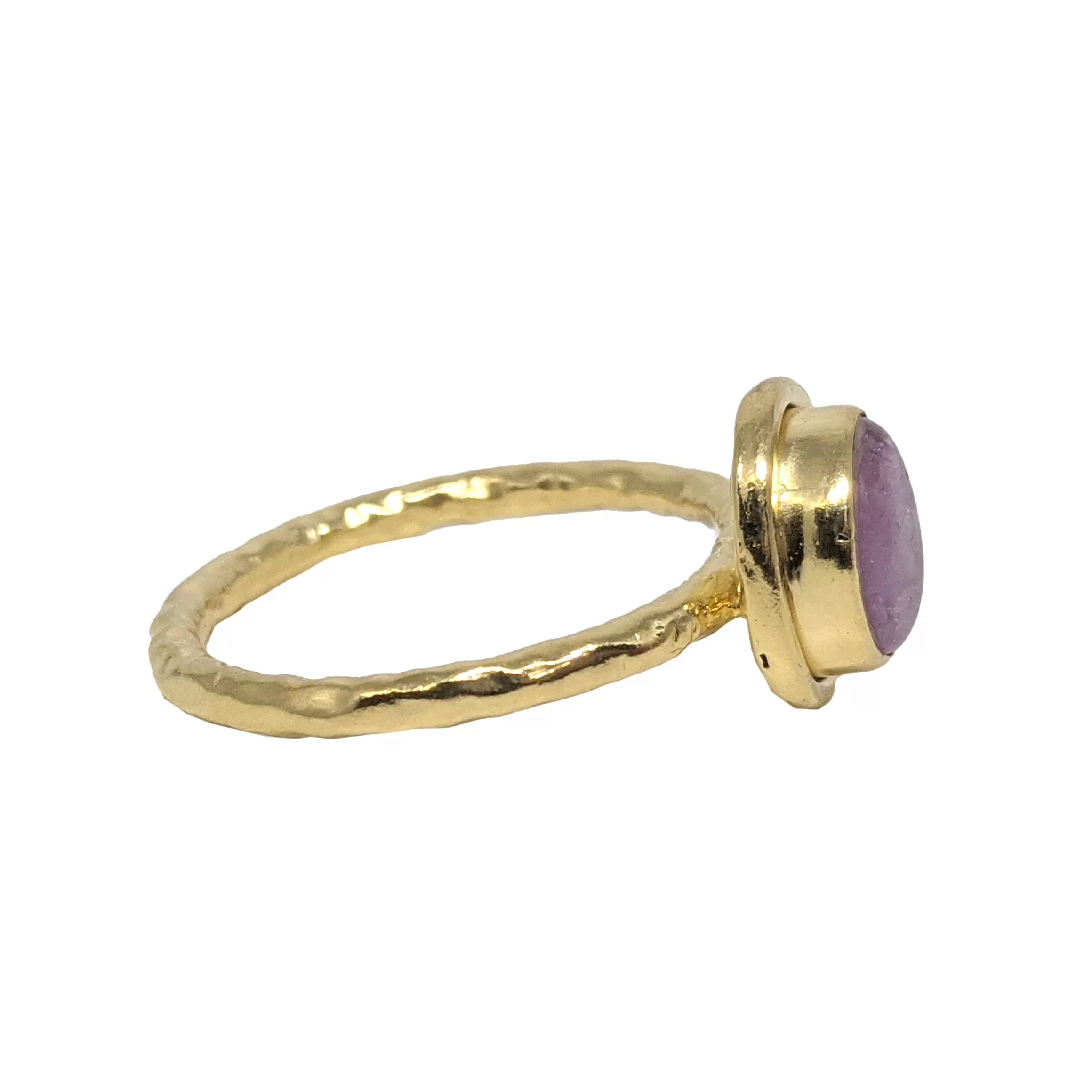 Organic Pink Tourmaline Candy Ring in 18K Gold Vermeil by Sarah Richardson