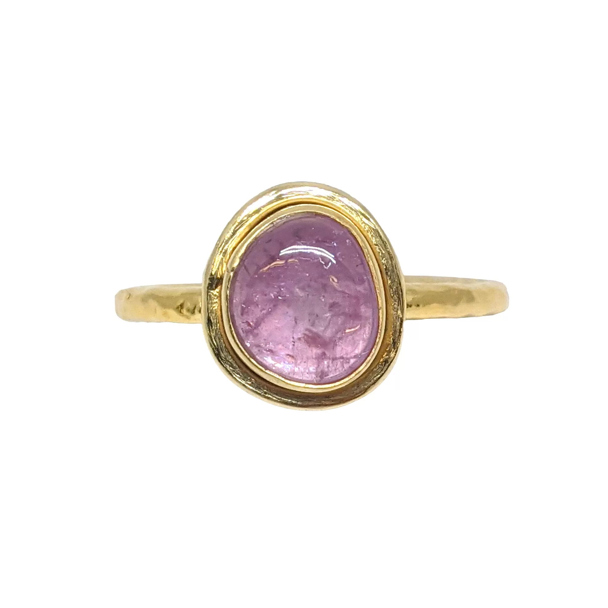 Organic Pink Tourmaline Candy Ring in 18K Gold Vermeil by Sarah Richardson