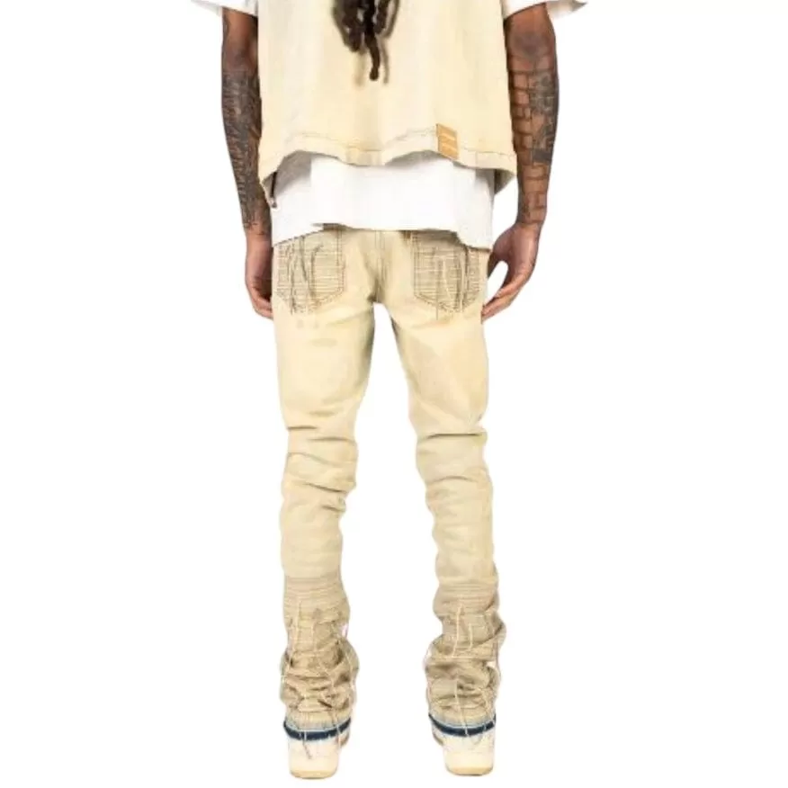 Pheelings "Phree Spirit" Flare Stack Denim (Light Blue/Sand)