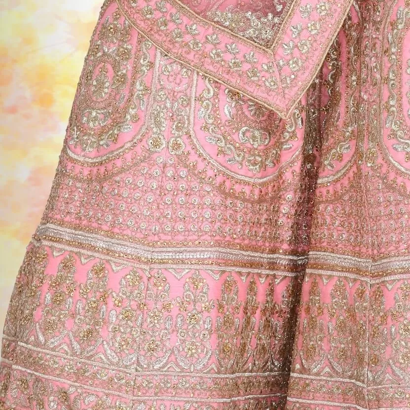 Pink Bridal Lehenga for wedding