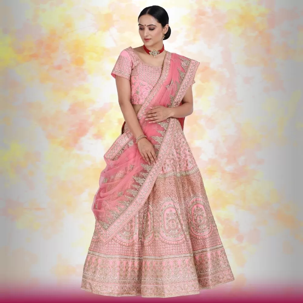 Pink Bridal Lehenga for wedding