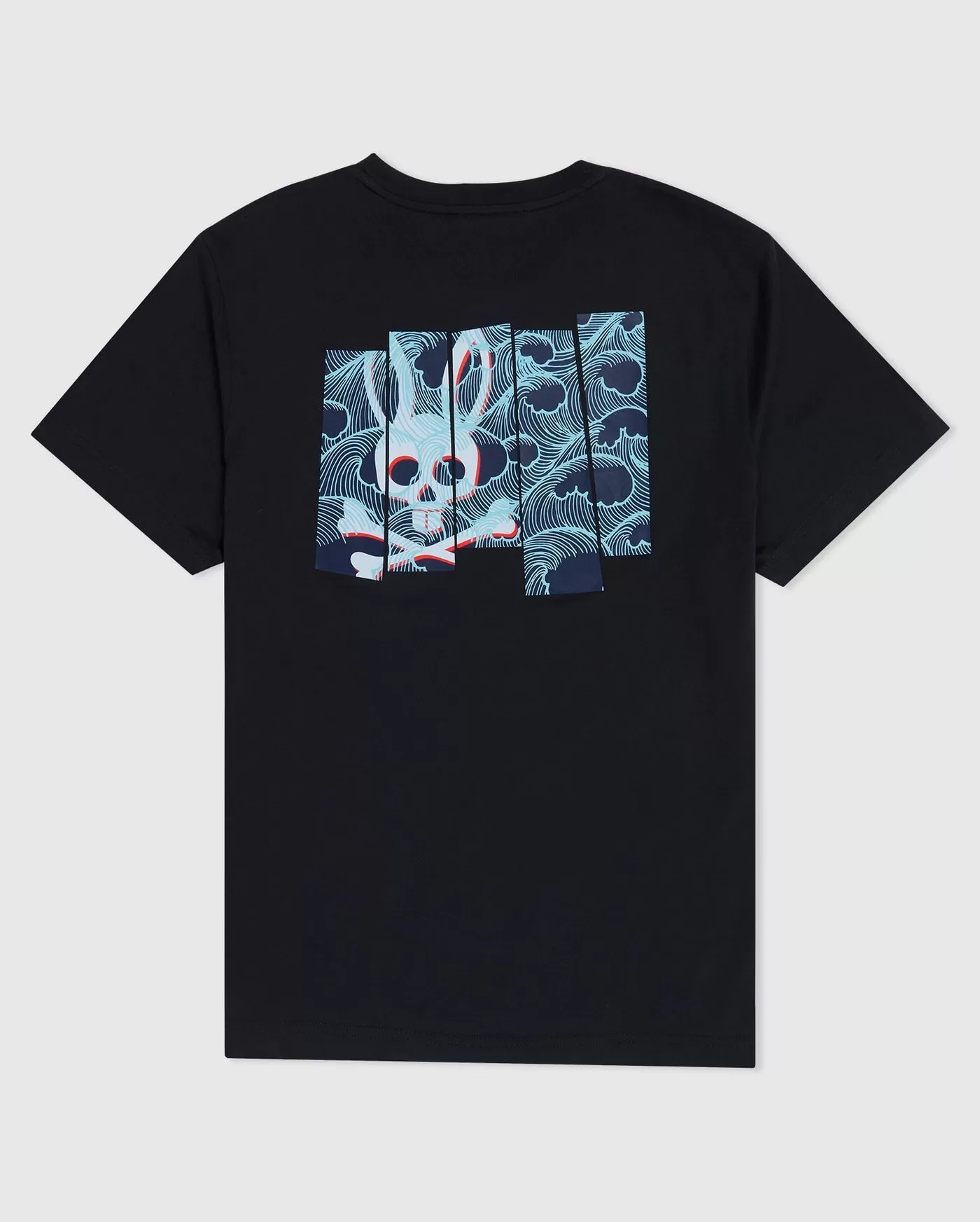 Psycho Bunny Mens Thames Two Sided Graphic Tee - Navy