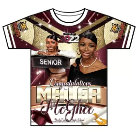 "Malea" Custom Designed Graduation 3D shirt