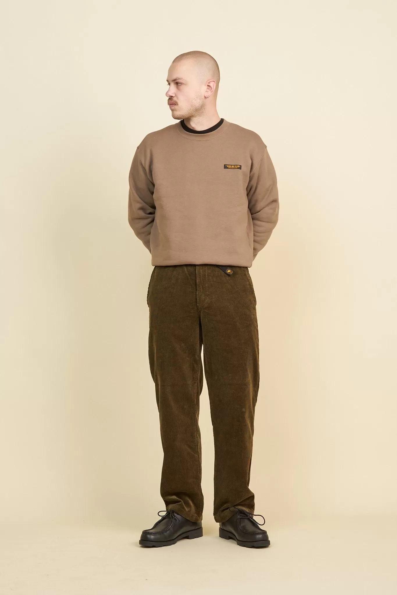 Rats Corduroy Easy Pant - Khaki Green