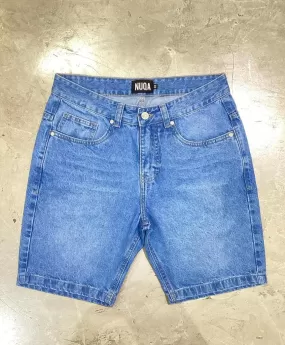 Regular Fit Denim Short - Celeste