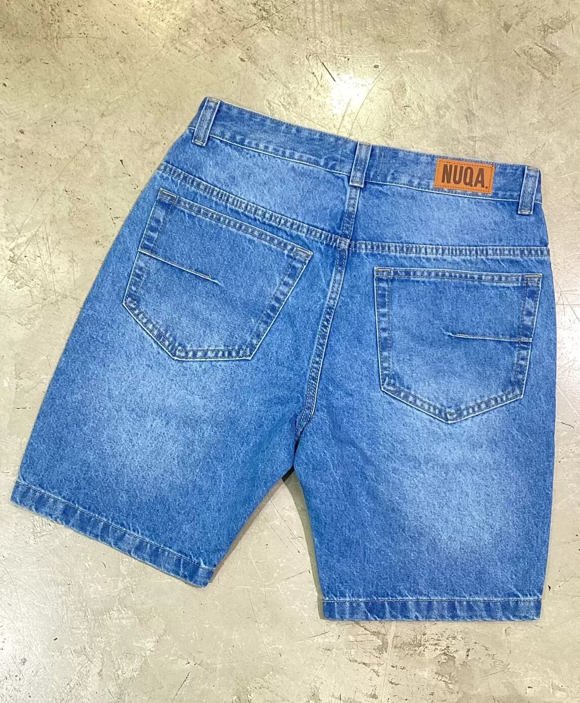 Regular Fit Denim Short - Celeste