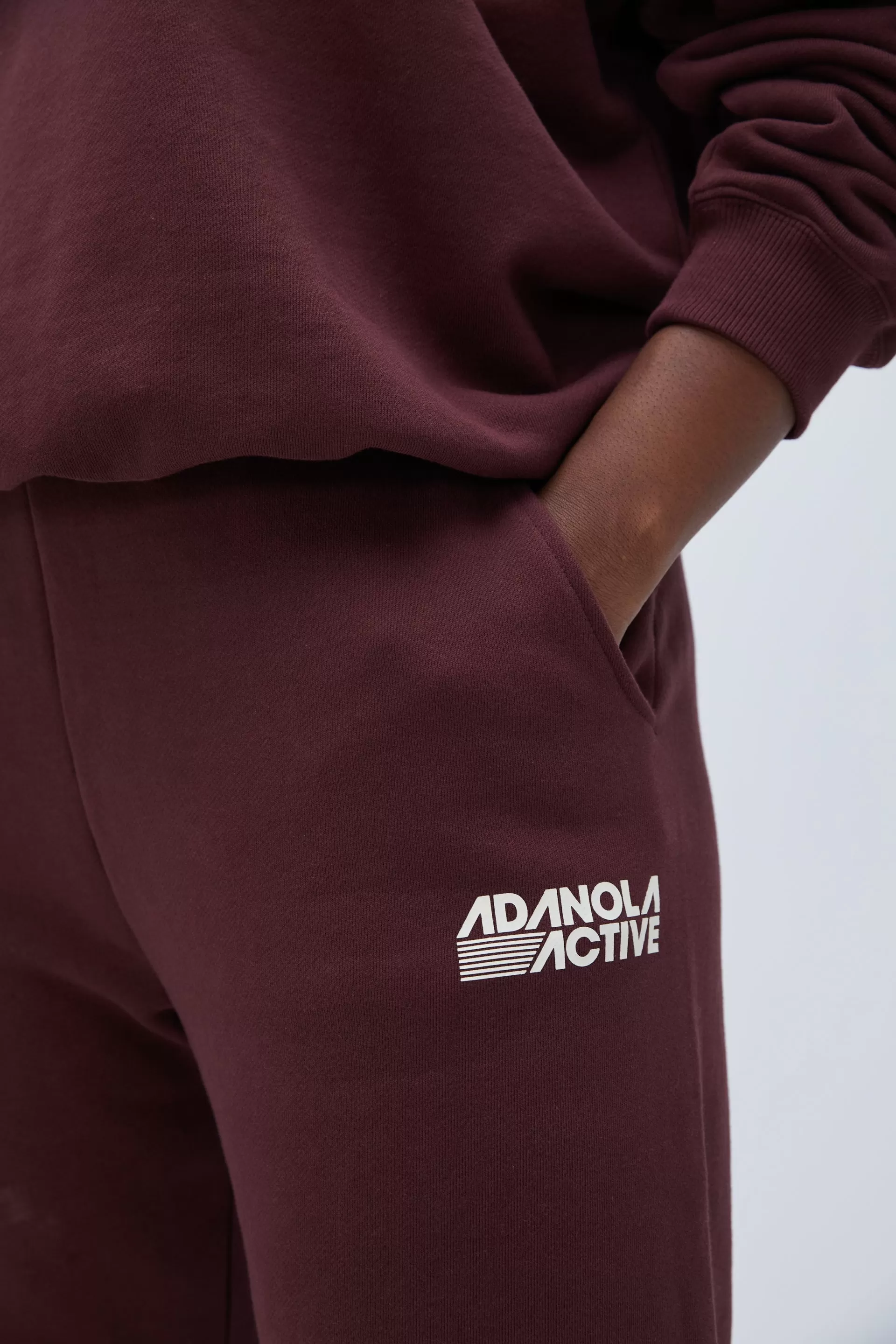 Retro Sport Sweatpants - Burgundy