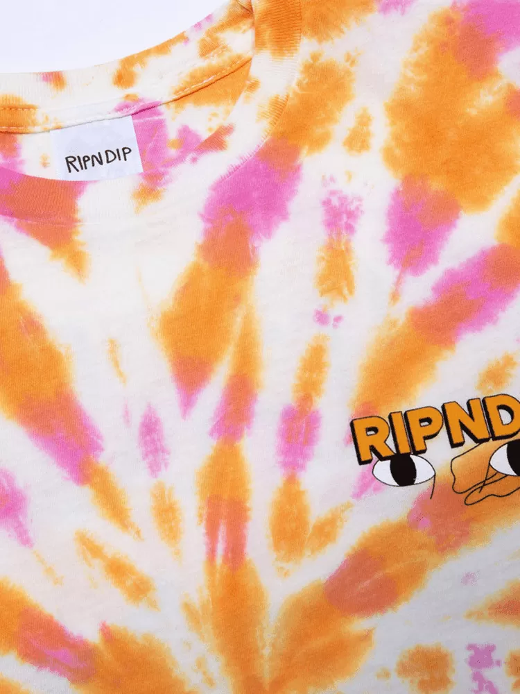 Rip N Dip Butter Face Tee - Pink and Orange Dye