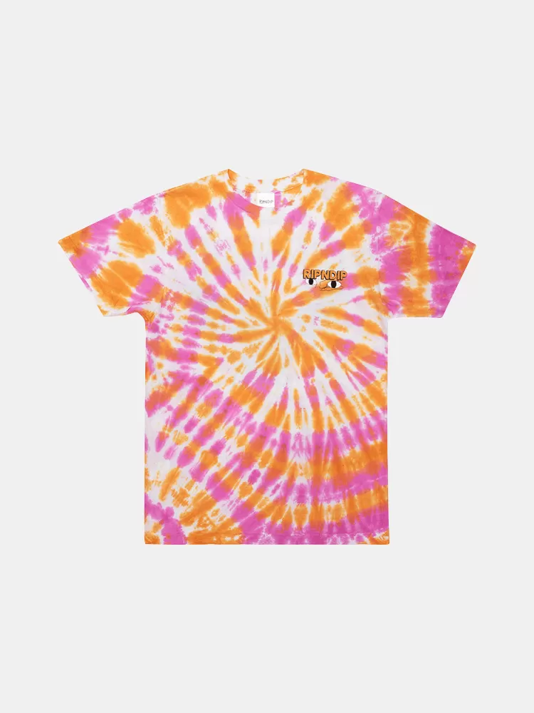 Rip N Dip Butter Face Tee - Pink and Orange Dye