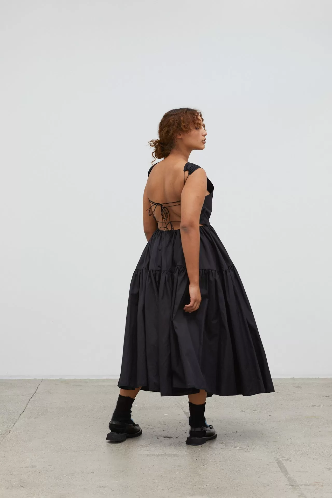 RUTH | GOWN COTTON BLACK