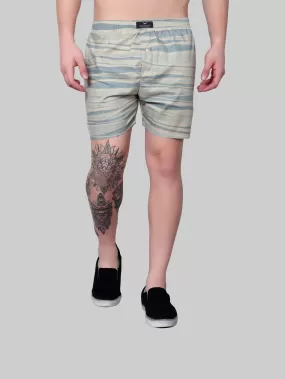 Sage Green Camouflage Cotton Boxer