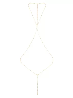 Simple Crystal X Body Chain