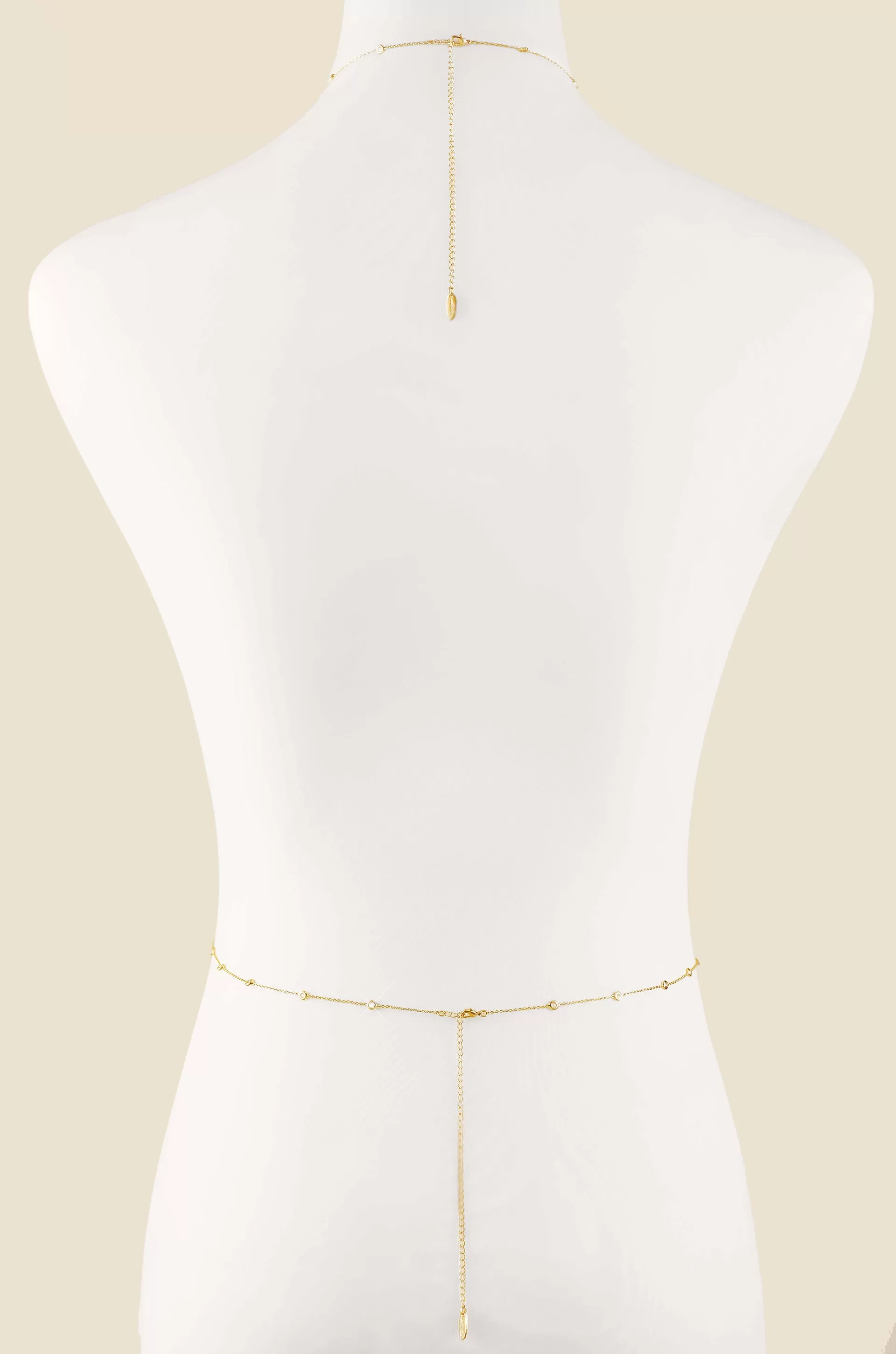 Simple Crystal X Body Chain