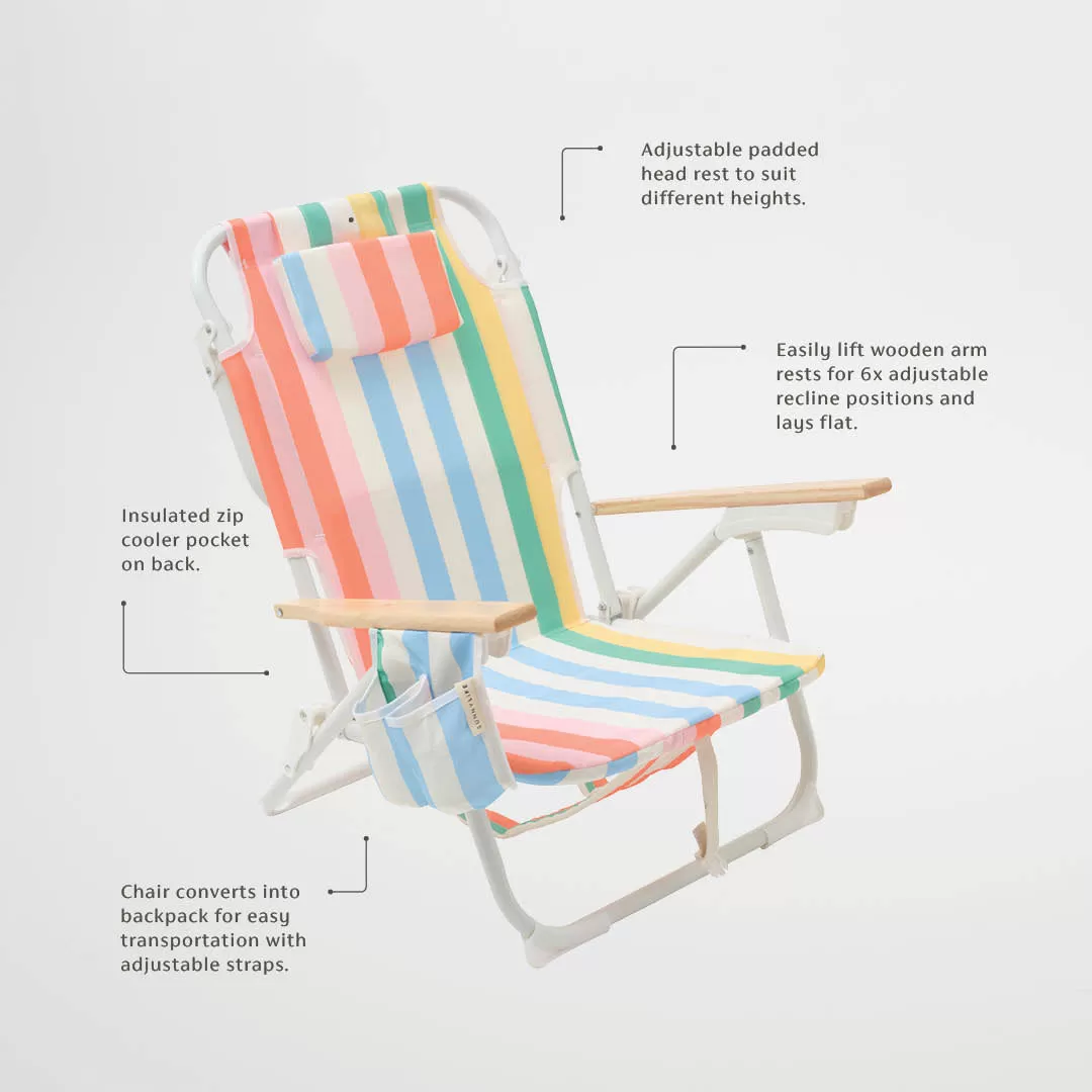 Sunnylife Beach Deluxe Folding Chair Utopia Multi