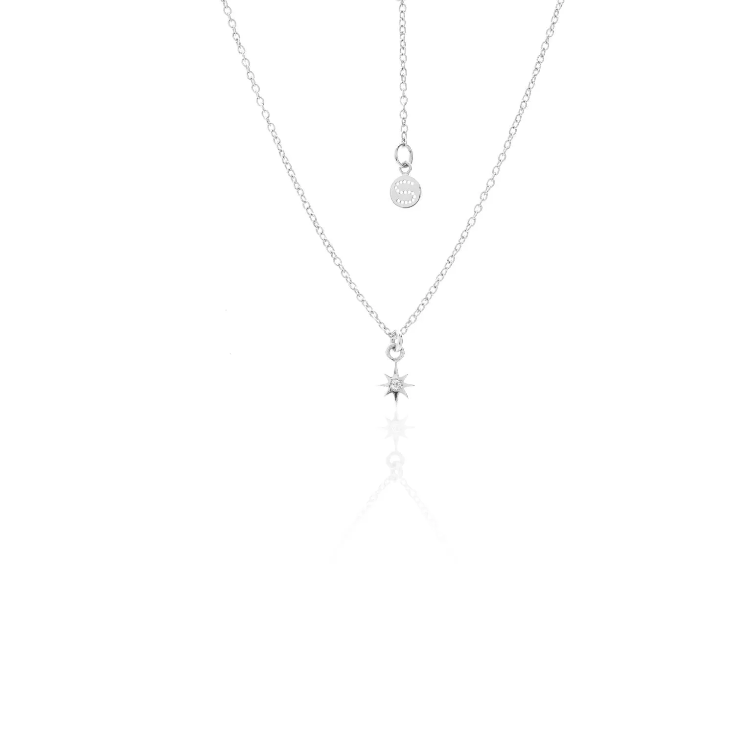 Superfine / Star Necklace / Silver   White Topaz