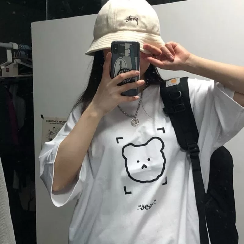 T-Shirt with Bear Print