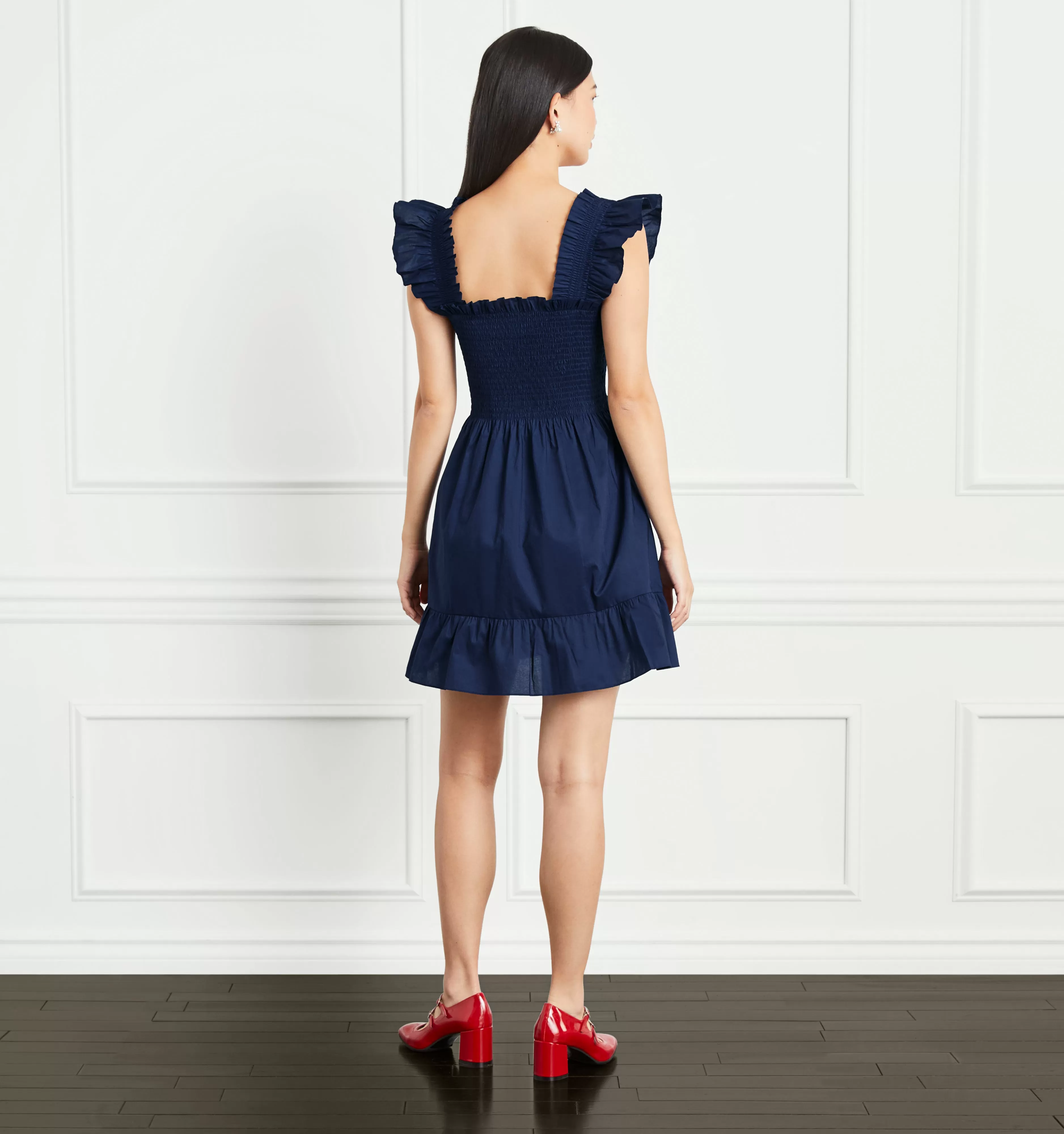 The Elizabeth Nap Dress - Navy Cotton