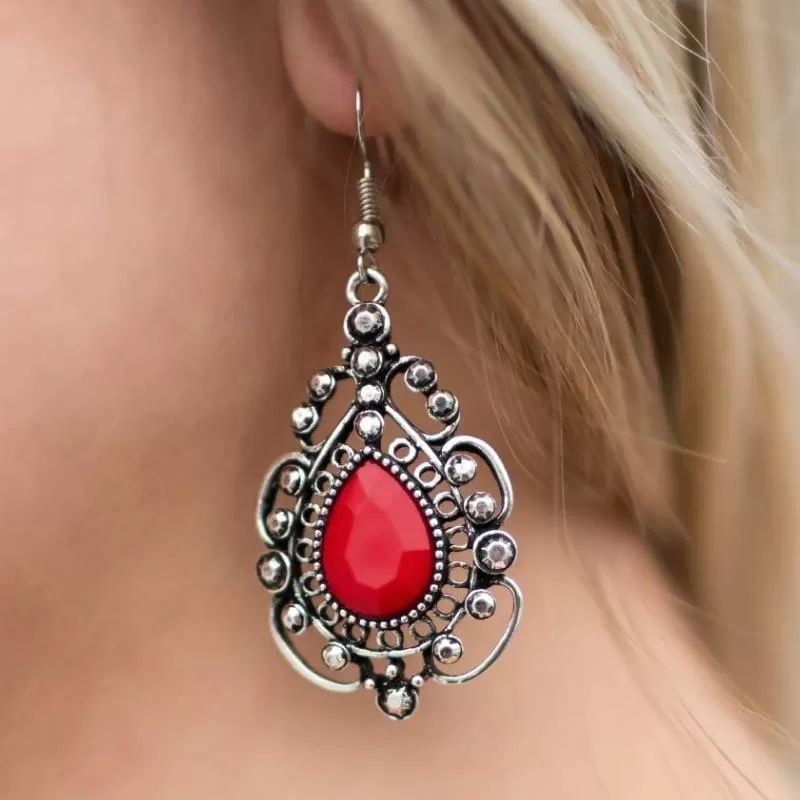 The Heir Red Earrings