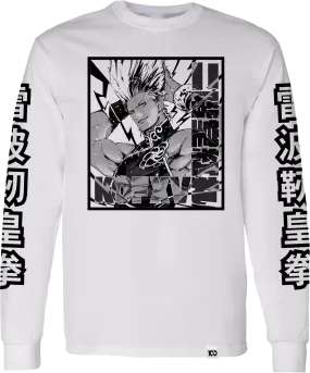 THE KING OF FIGHTERS 'Benimaru' Long Sleeve Shirt - White