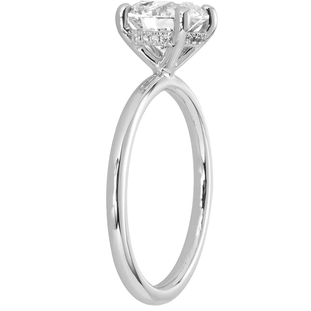 The Signature Solitaire   Hidden Halo | Round