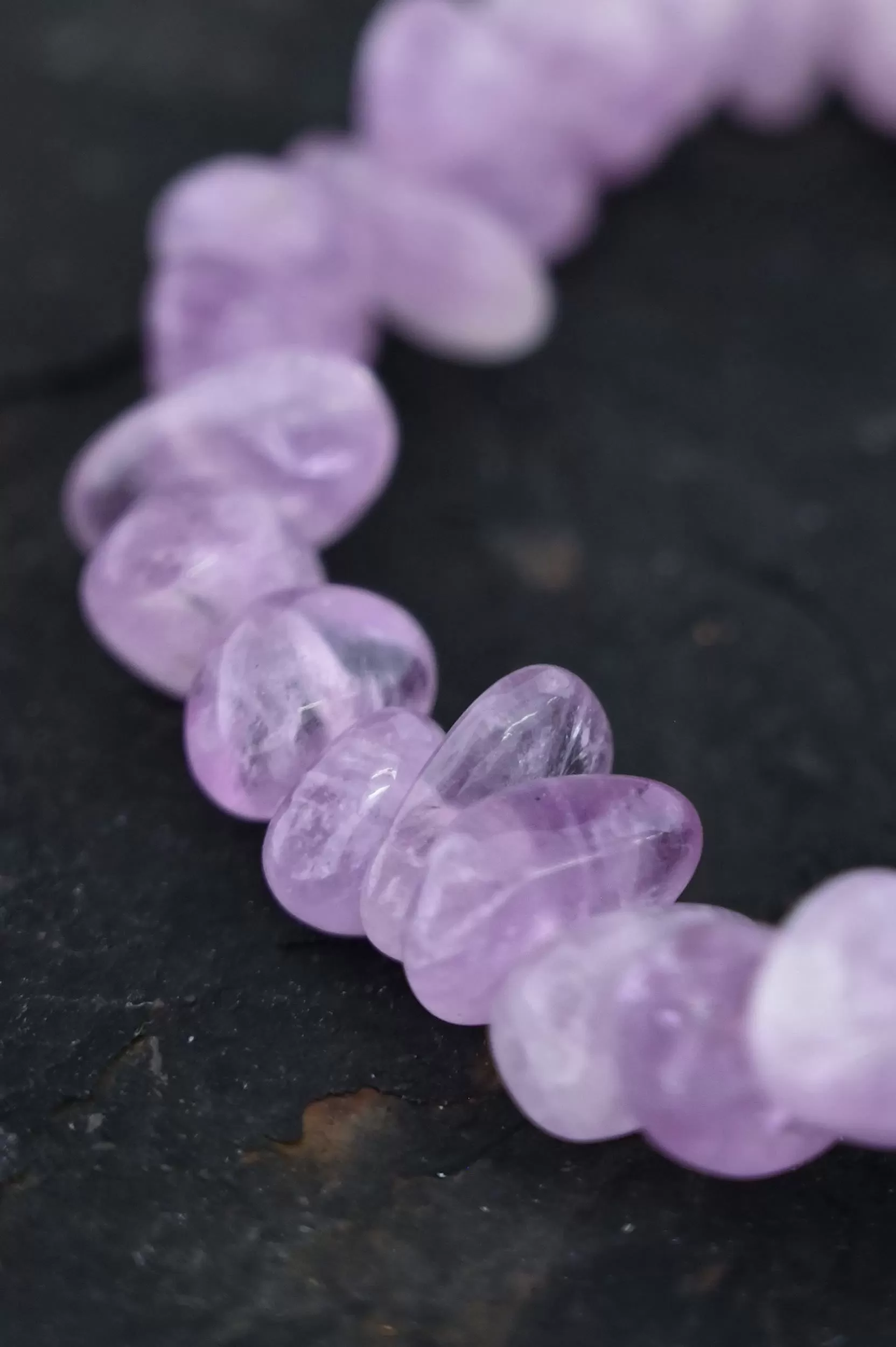 Trust Your Intuition Amethyst Chip Bracelet