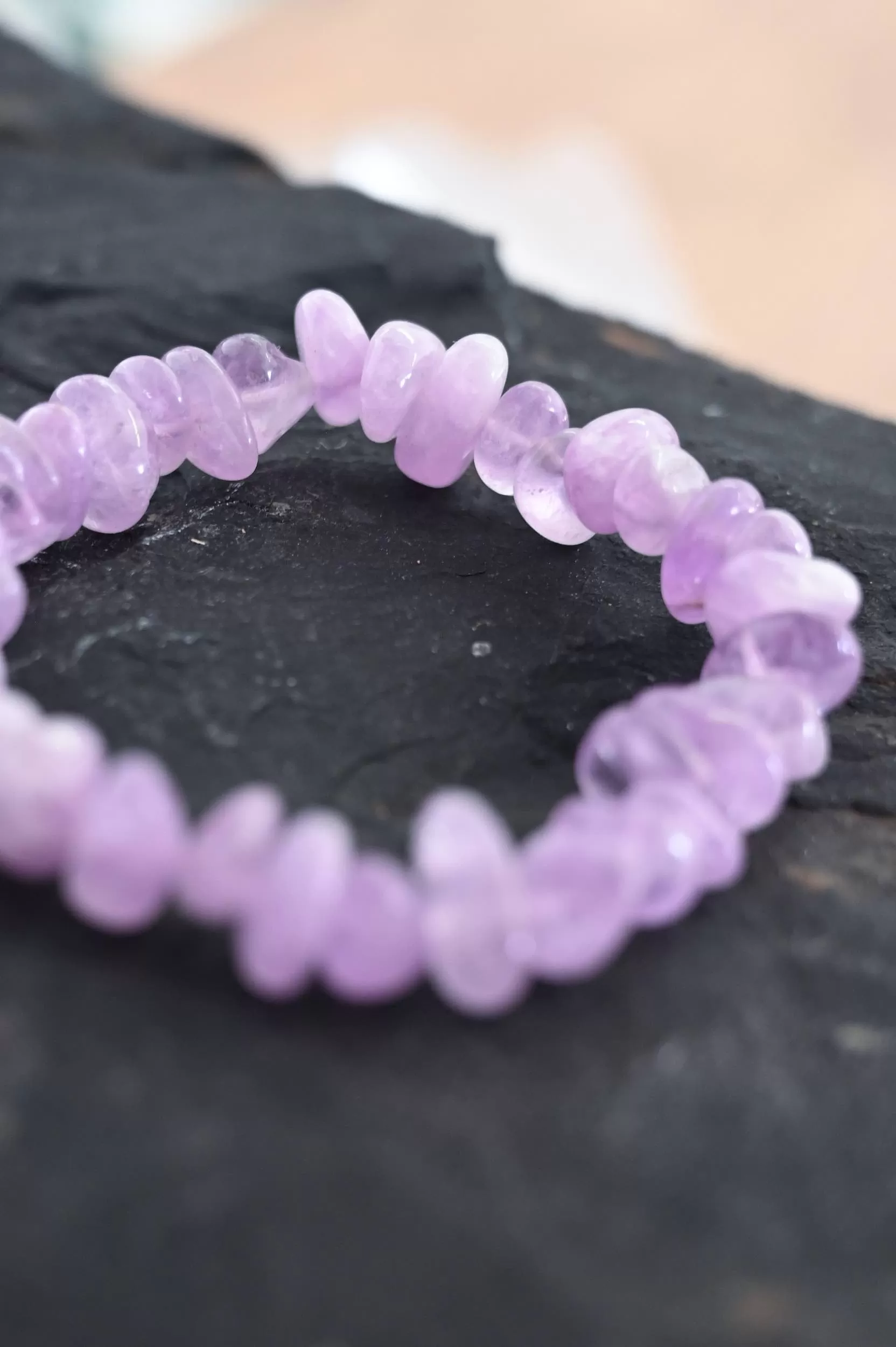 Trust Your Intuition Amethyst Chip Bracelet