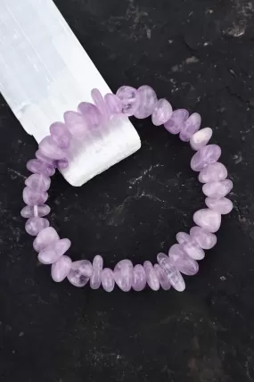 Trust Your Intuition Amethyst Chip Bracelet