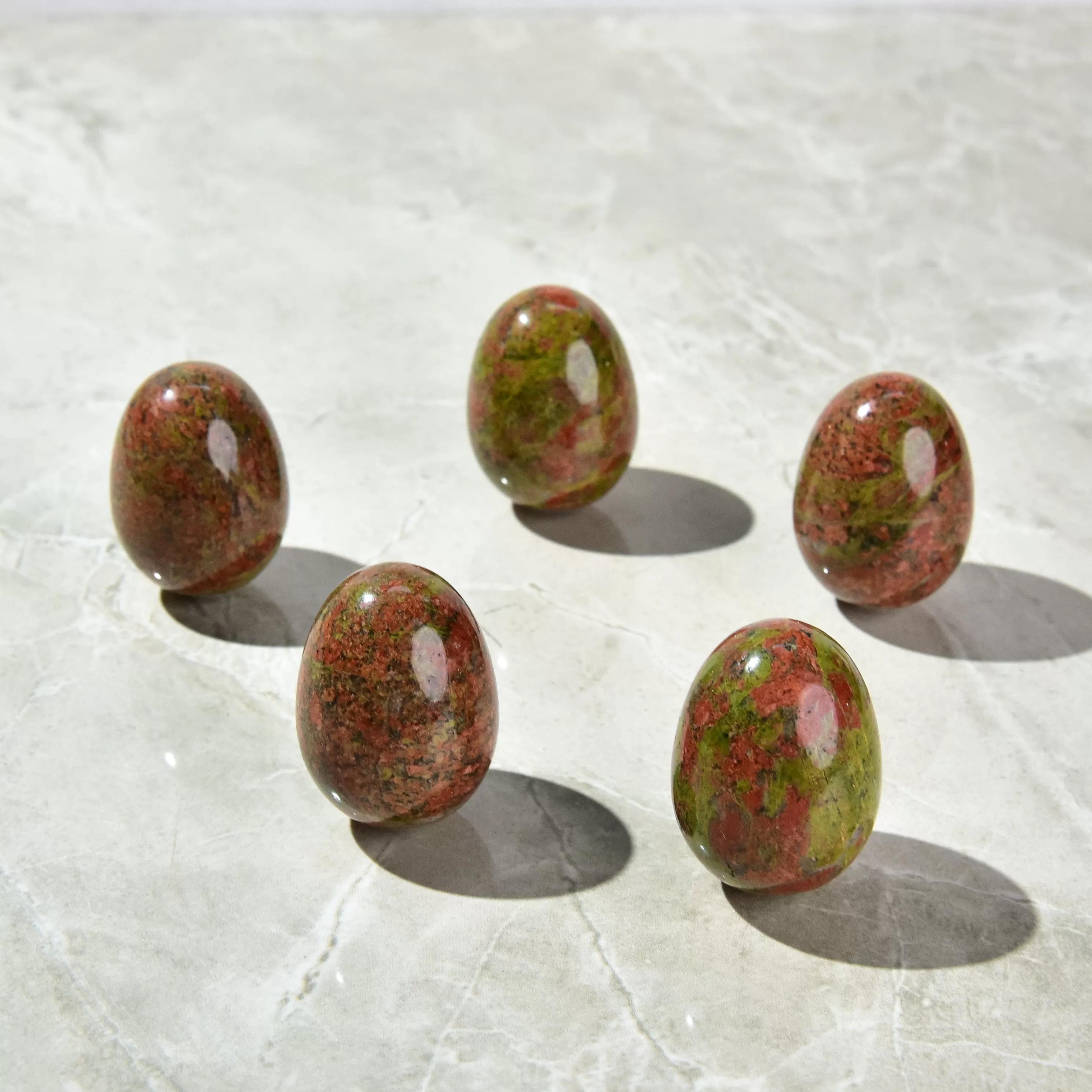 Unakite Egg Carving