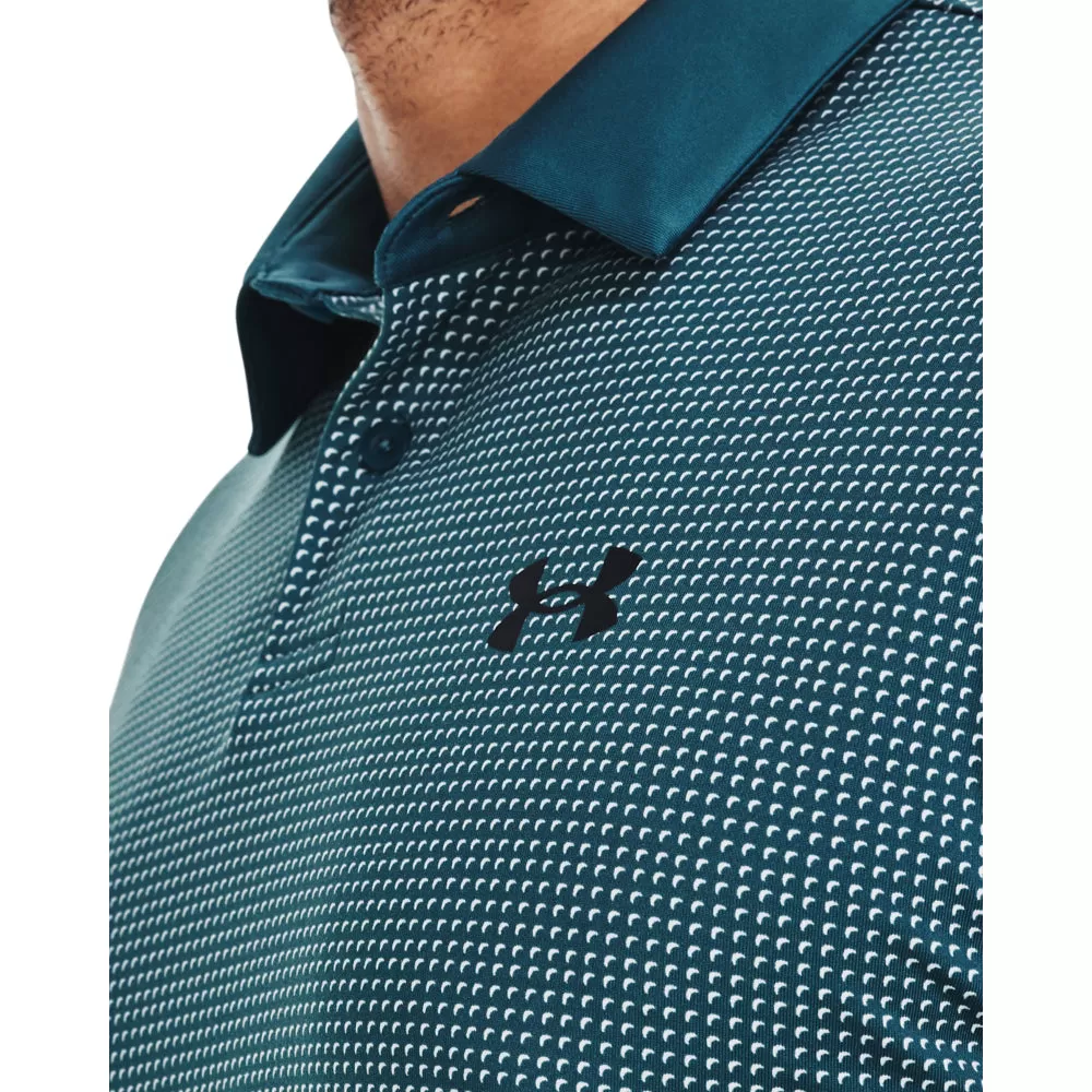 'Under Armour' Men's T2G Printed Polo - Static Blue