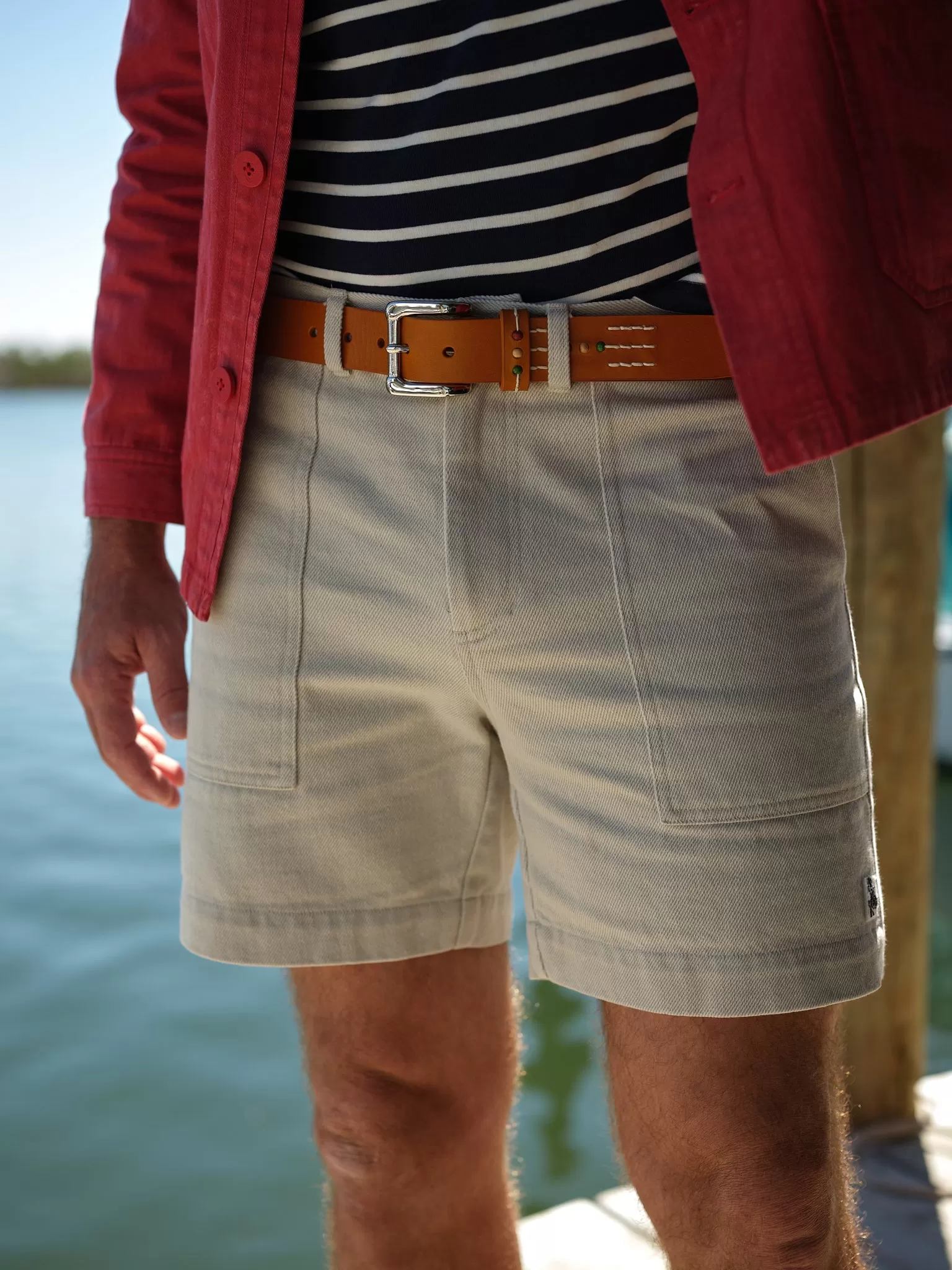 Ventura Short in Oyster Ranger Twill