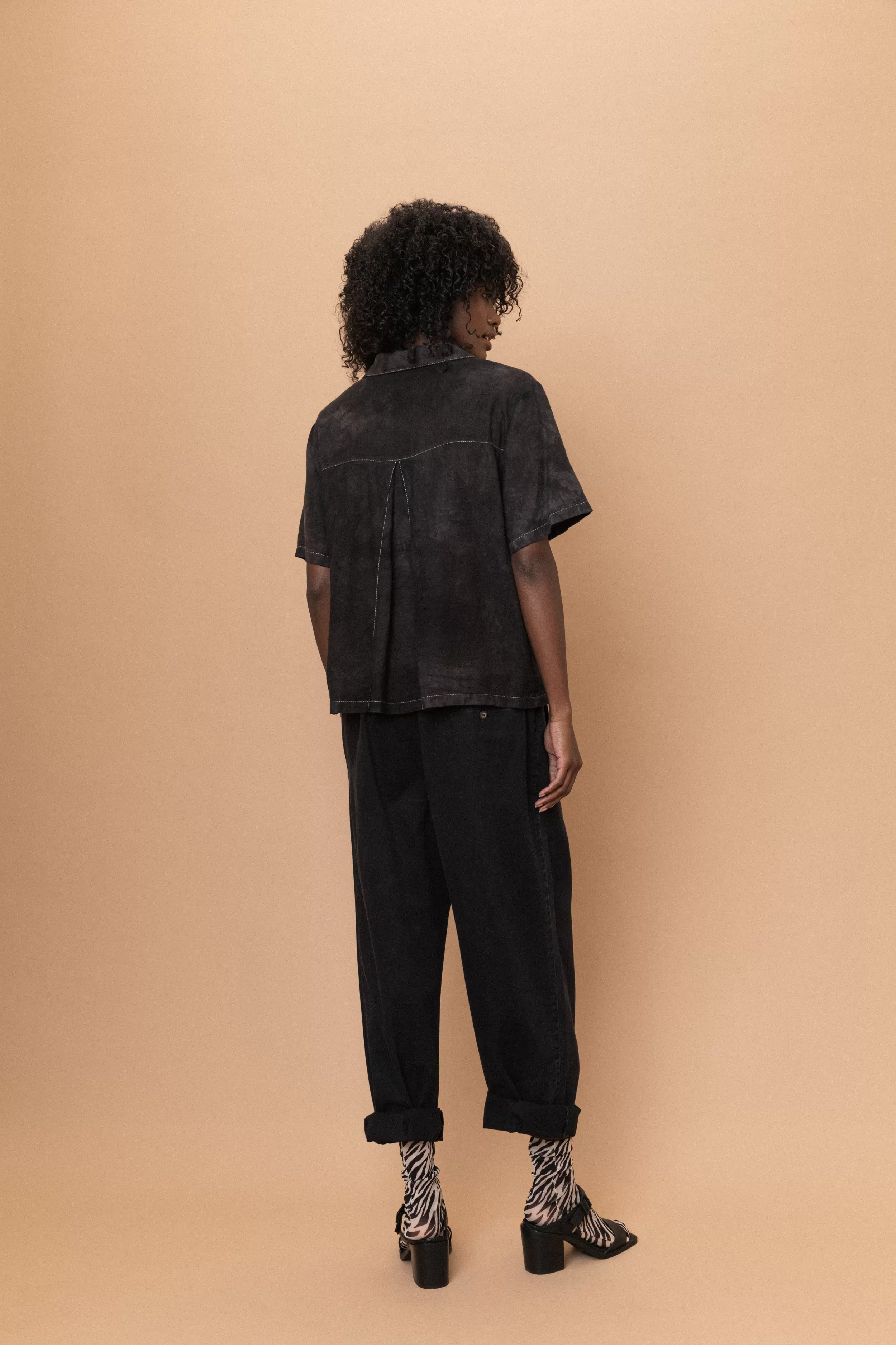 Vintage Charcoal Relaxed Pants (S/M)