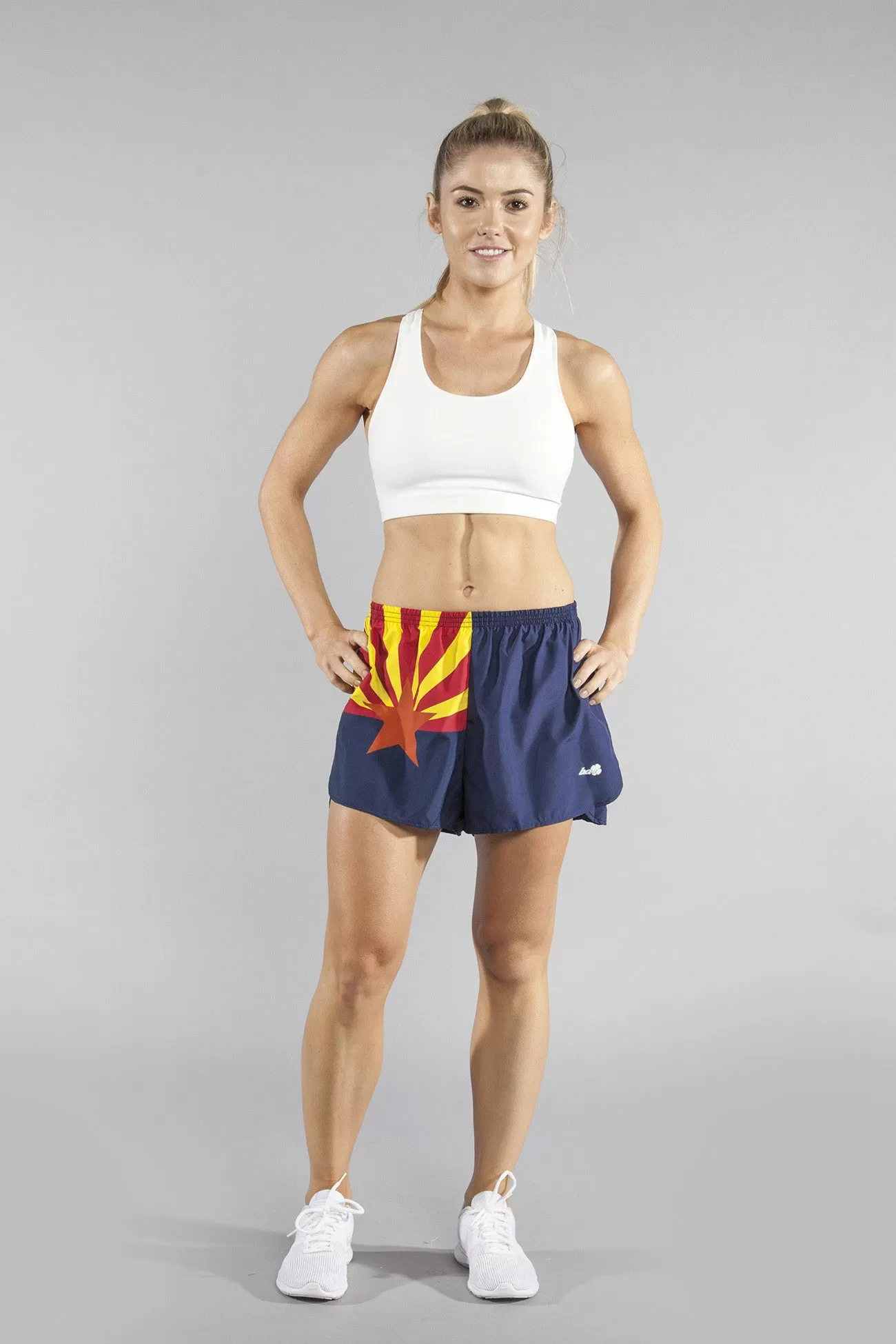 WOMEN'S 1.5" SPLIT TRAINER SHORT- Arizona