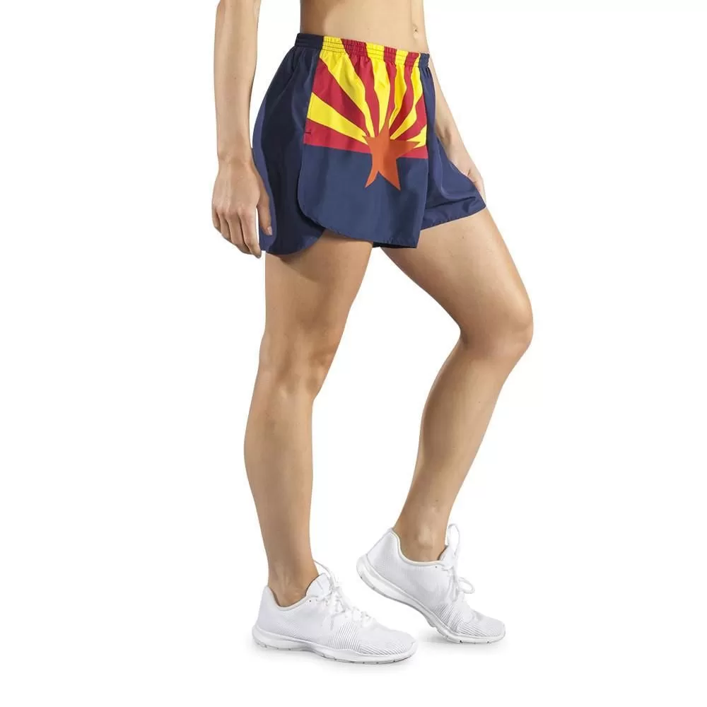 WOMEN'S 1.5" SPLIT TRAINER SHORT- Arizona