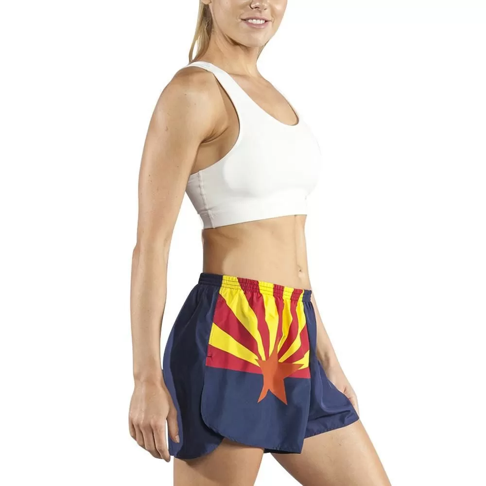 WOMEN'S 1.5" SPLIT TRAINER SHORT- Arizona