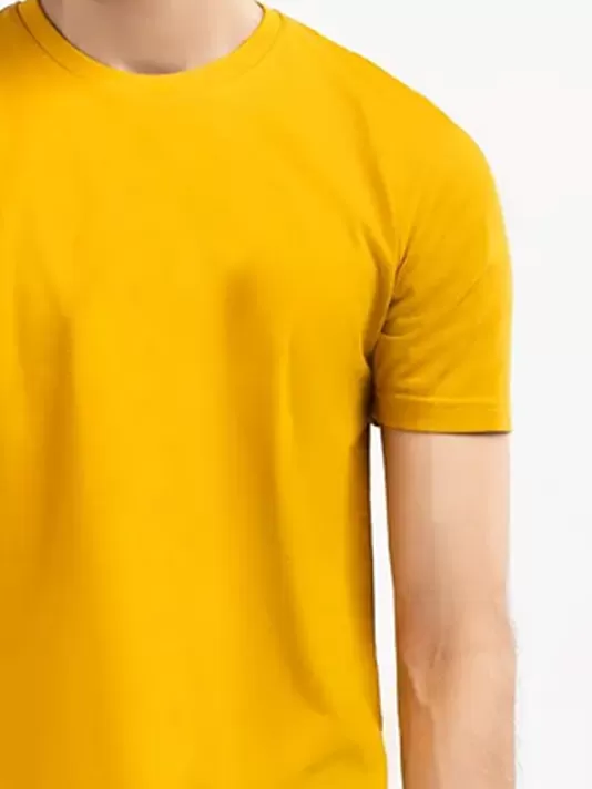 Yellow Crew Neck T-shirt